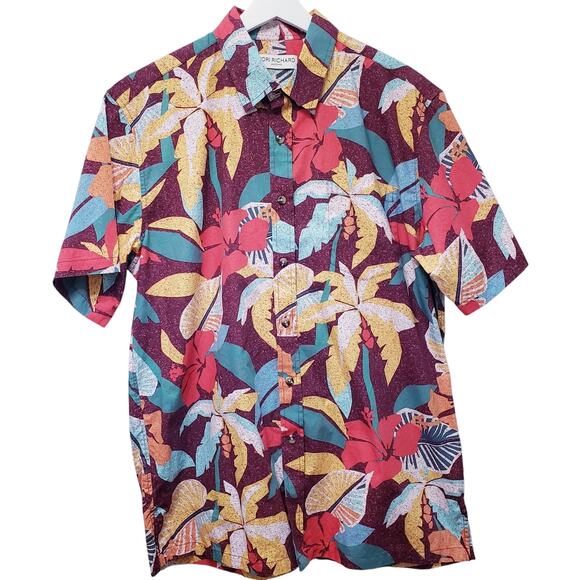 Tori Richard Uniforms Other - Tori Richard Uniforms Tropical Hawaiian Button Up SS Shirt Men's Large in VGUC